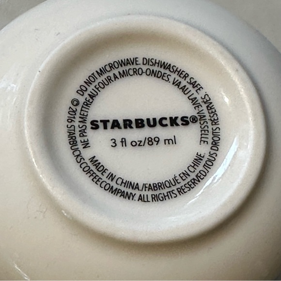 2016 Starbucks Espresso 3oz Demi Cup LTD Edition Spring Watercolor - Picture 5 of 7